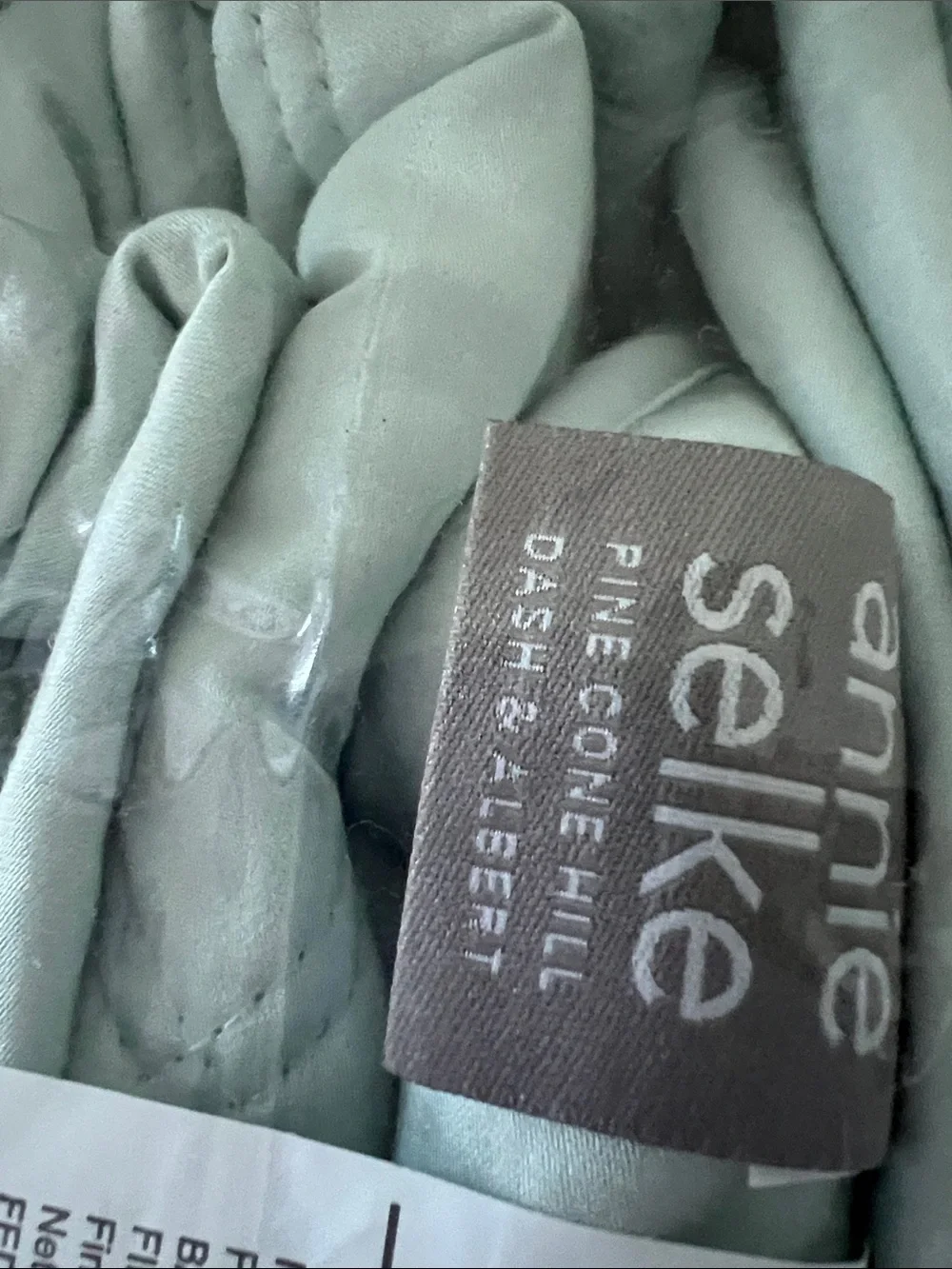 Annie Selke Quilted Silken Solid Coverlet in Light Blue